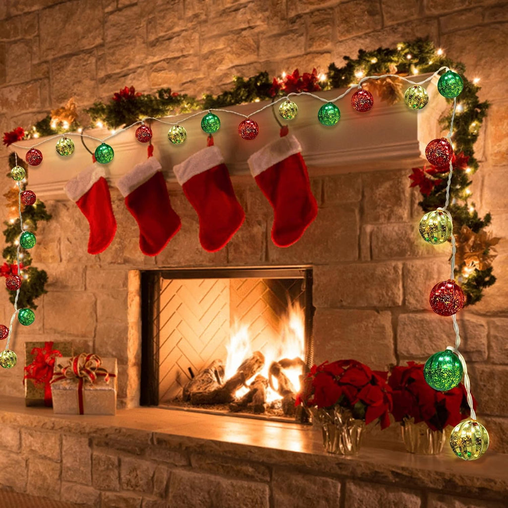 Battery Operated Christmas Light 13.5Ft 20 LED with Timer & 8 Modes