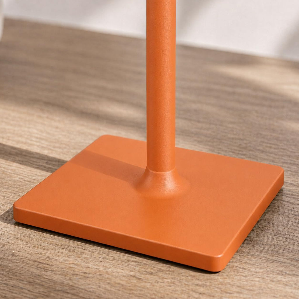 Orange Cordless Table Lamp Set of 2-3 Way and Stepless Dimmable - for Restaurant Dining Bedroom Home Bar