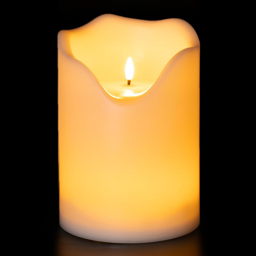 6.3"X8" Extra Large Outdoor Waterproof Candle with Auto 6H Timer