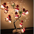 Christmas Snowman String Lights, 10 Leds 5.4Ft Waterproof