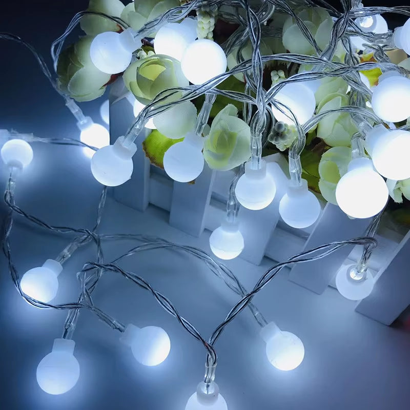 10M Usb/Battery Power Ball LED String Lights Garland Lights Outdoor Lamp Wedding Garden Fairy Lights Christmas Decoration