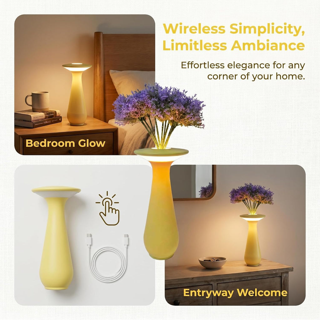 Rechargeable Cordless Flower Table Lamp