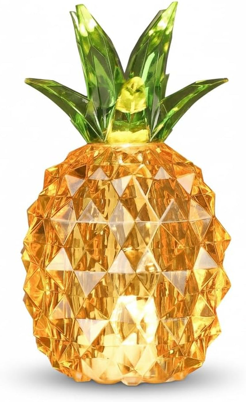 Gold Pineapple Decor, 4.9 Inch Small Battery Operated Table Lamp