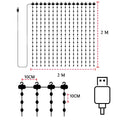 Smart Curtain Lights, 400 LED USB Curtain String Lights with App Remote Control,Music Sync Christmas Curtain String Outdoor