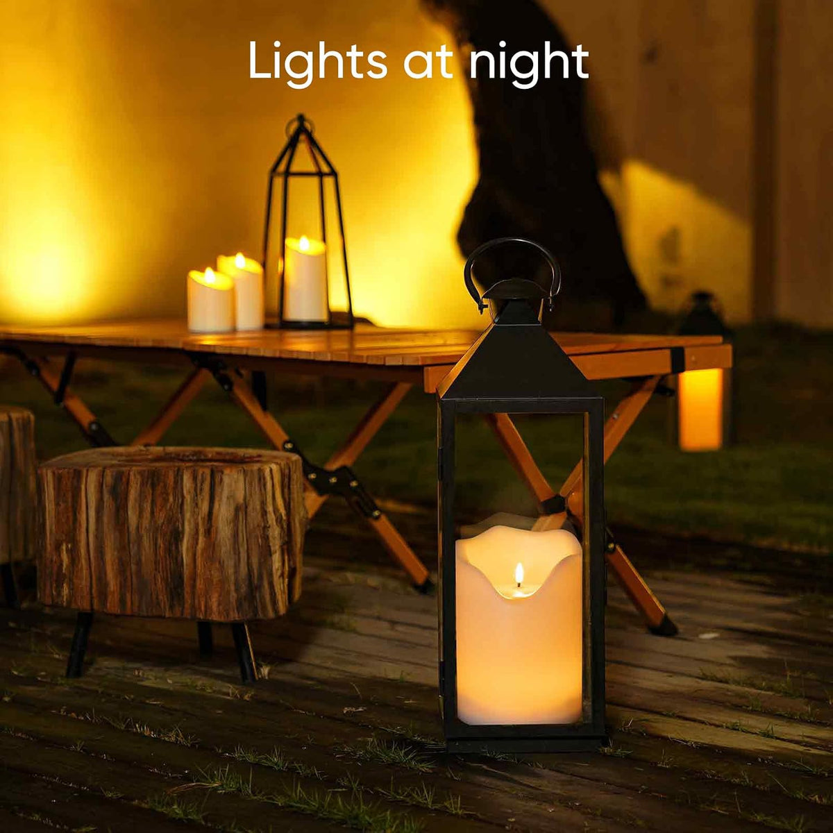 6.3"X8" Extra Large Outdoor Waterproof Candle with Auto 6H Timer