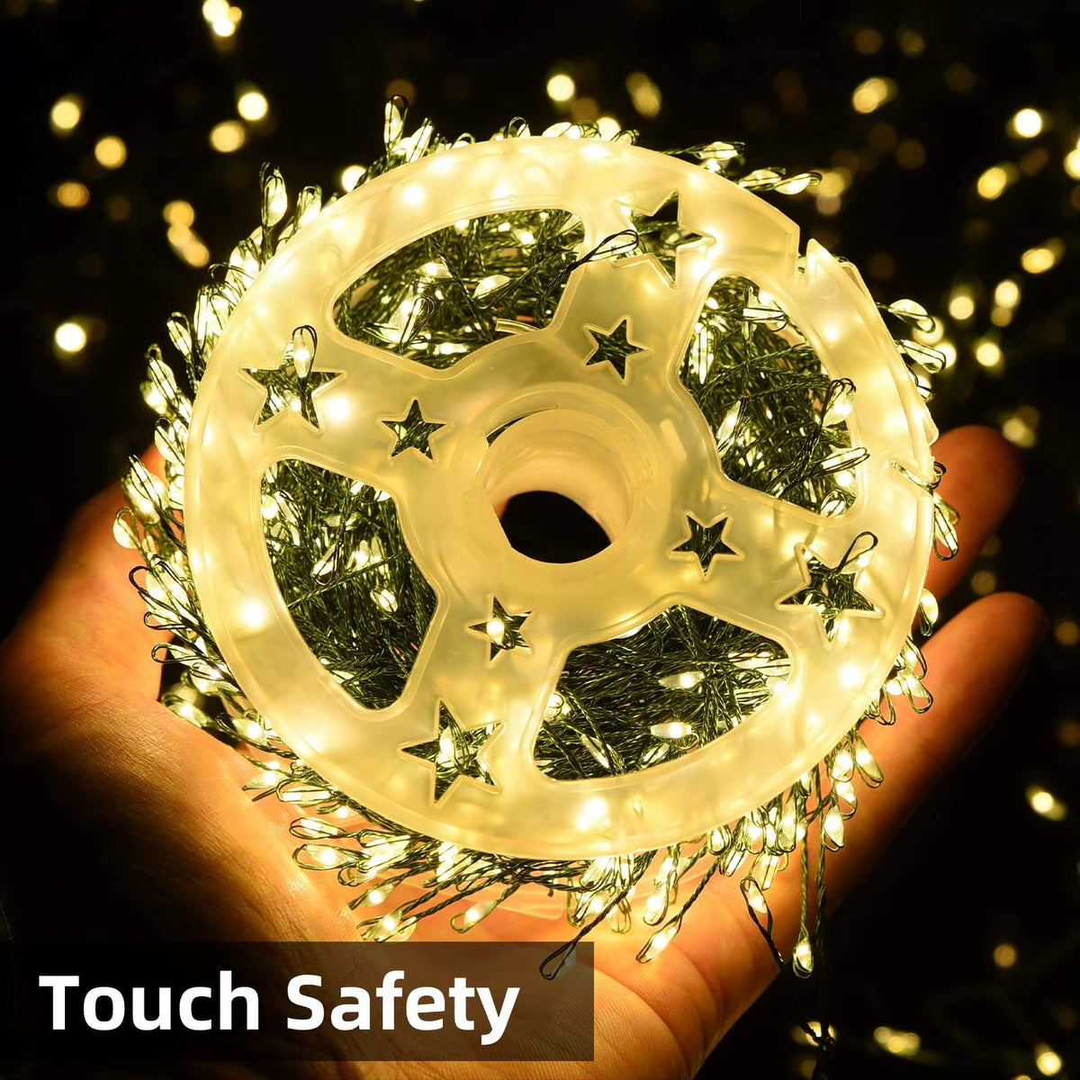 LED Firecracker String Lights 30-75M Garland Fairy Lights EU/US DC Holiday String Lights for Wedding Party Christmas Decoration