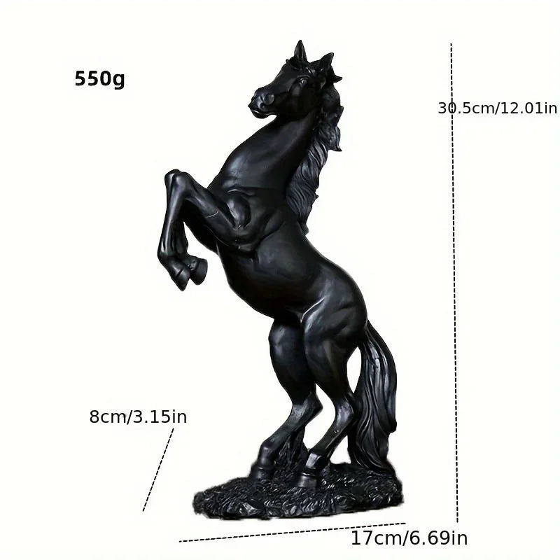 Resin Statue Golden White Black Horse Figure Nordic Abstract Ornaments for Figurines for Interior Sculpture Room Home Decor
