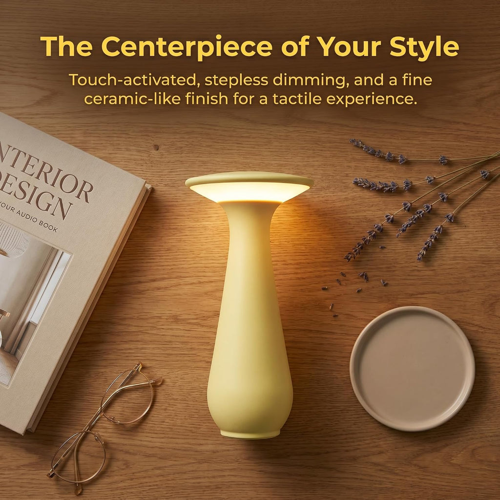 Rechargeable Cordless Flower Table Lamp