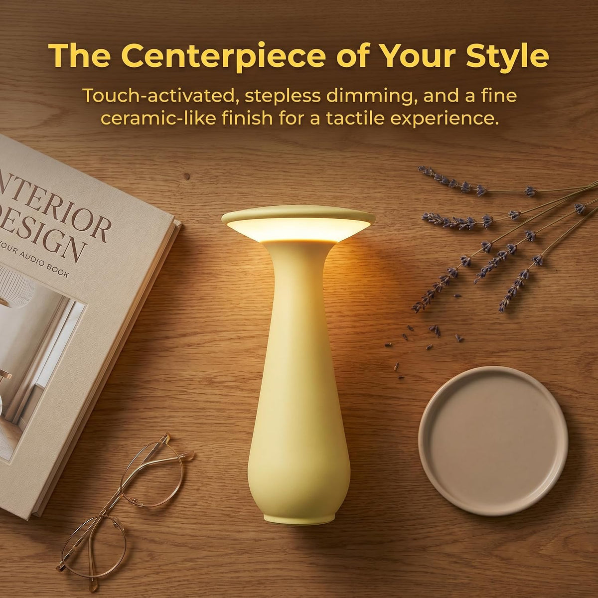Rechargeable Cordless Flower Table Lamp