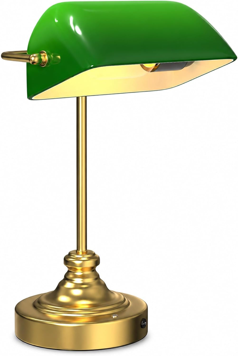 Cordless Bankers Lamp | Green Bankers Desk Lamp Rechargeable