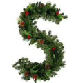Christmas LED Rattan Wreath Decorative, Christmas Garland Artificial Xmas Tree Rattan Banner Decoration Wreath for Navidad Decor