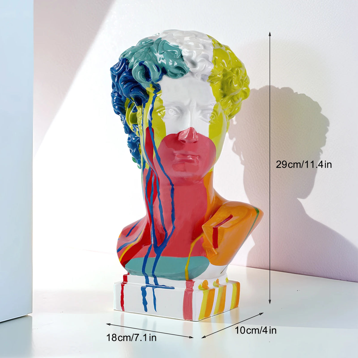 European Home Decoration David Head Resinstatues Statues Home Decor Modern Abstract Art Bust Sculpture Art Sketch Practice