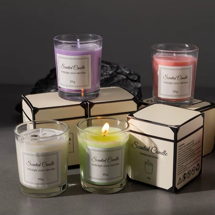 Bougie Parfumée en Coffret Cadeau — Cire de Soja