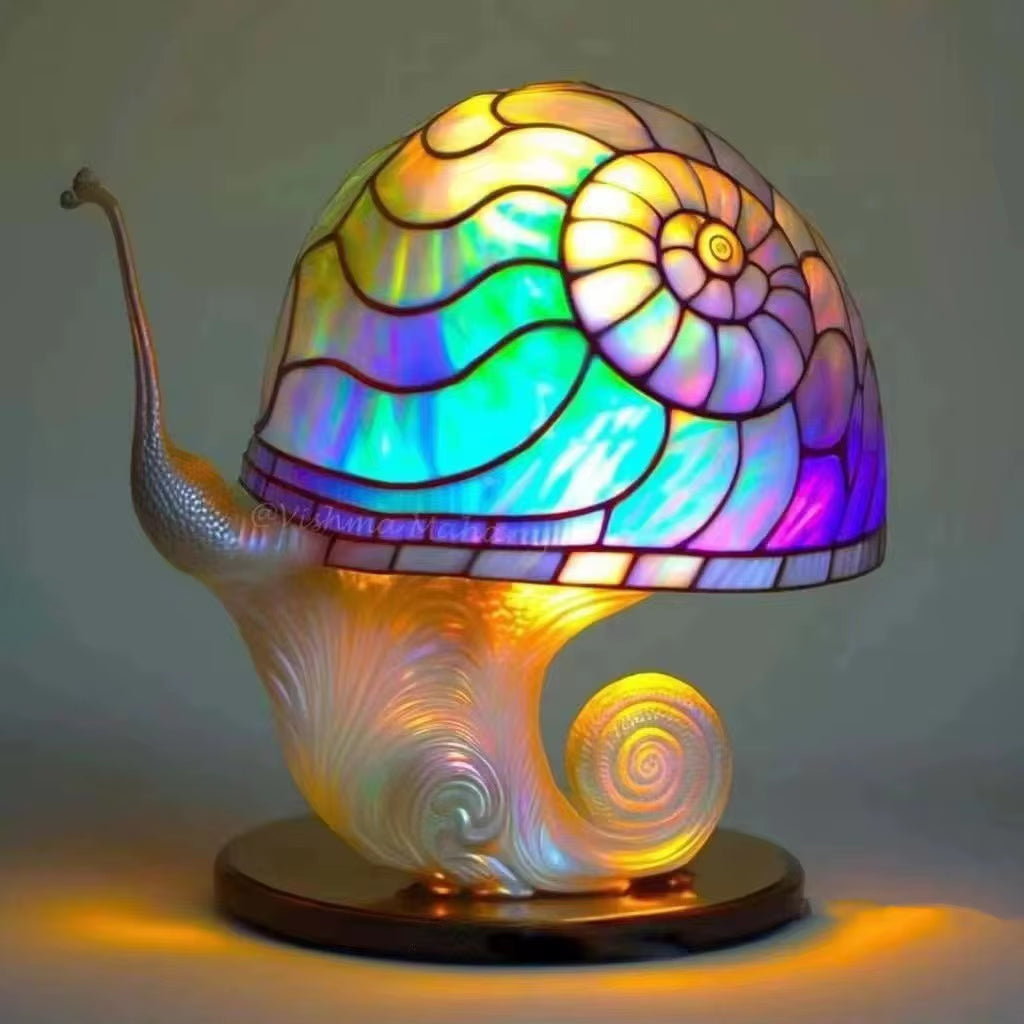 Flower Mushroom Night Light Resin Carved Atmosphere Lamp Led Table Lamp Bedroom Living Room Home Decoration Gift