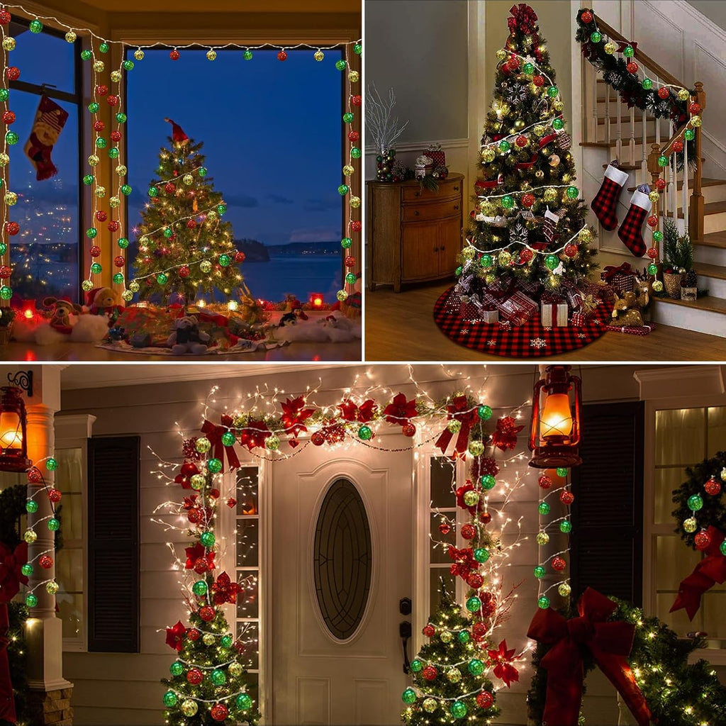 Battery Operated Christmas Light 13.5Ft 20 LED with Timer & 8 Modes