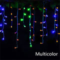 Christmas Lights Waterfall Outdoor Decoration 5M Droop 0.4-0.6M Led Lights Curtain String Lights Party Ggarden Eaves Decoration