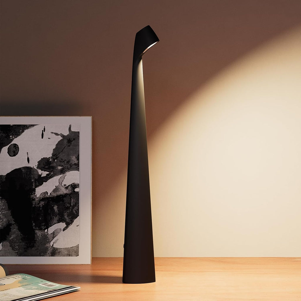 Cordless Rechargeable Reading Metal Table Lamp, 3-Level Brightness