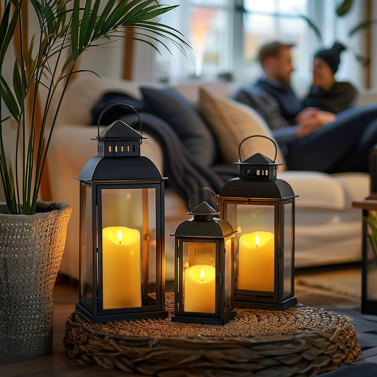 Rechargeable Flameless Candles, Battery Operated LED Candles, Electric Candles with Remote and Timers, Wax-Like Plastic, Ivory, 3Pack, 3" X 4"5" 6", for Home Decor