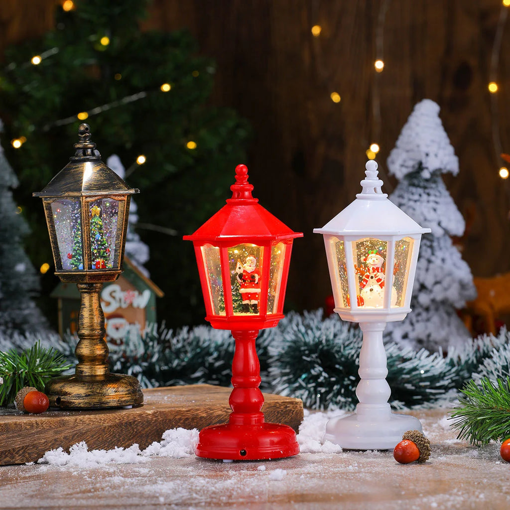 New Christmas Decorations Luminous with Music Water Injection Table Lamp Night Lights Christmas Creative Ornaments Christmas Gifts