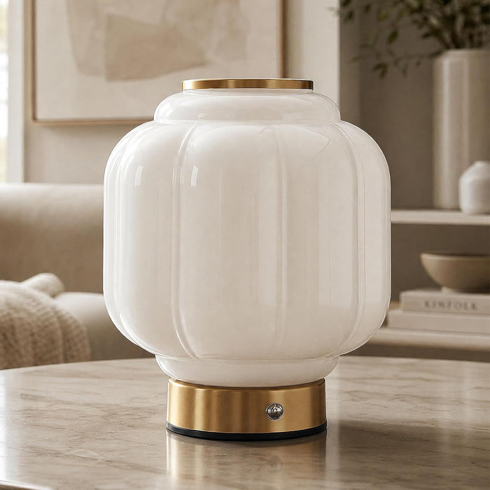 Lampe Champignon Vintage Blanche – Sans Fil