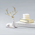 High End Deer Statue Reindeer Figurines Resin Sculpture for Living Room Luxury Home Decoration Nordic Tabletop Ornaments New