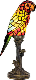 Small Tiffany Lamp Parrot Table Lamp Stained Glass Accent Lamp