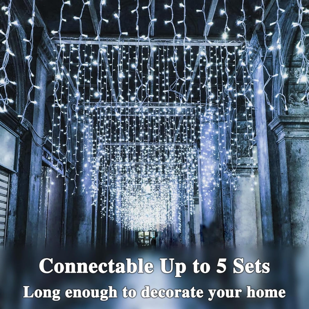 Connectable 200LED 66Ft String Lights, Christmas Lights Indoor Outdoor