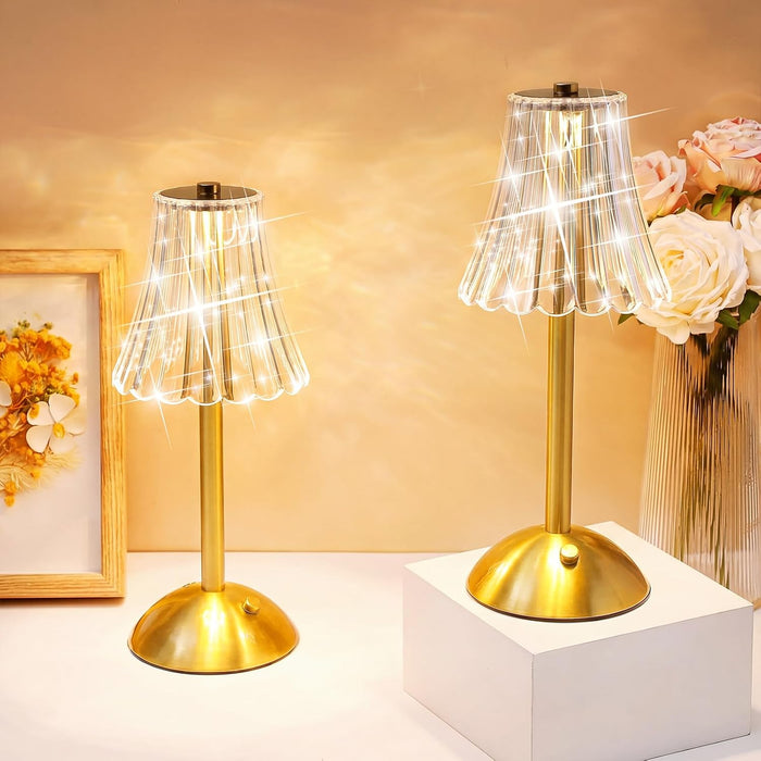 Lampe Rose Dorée Sans Fil