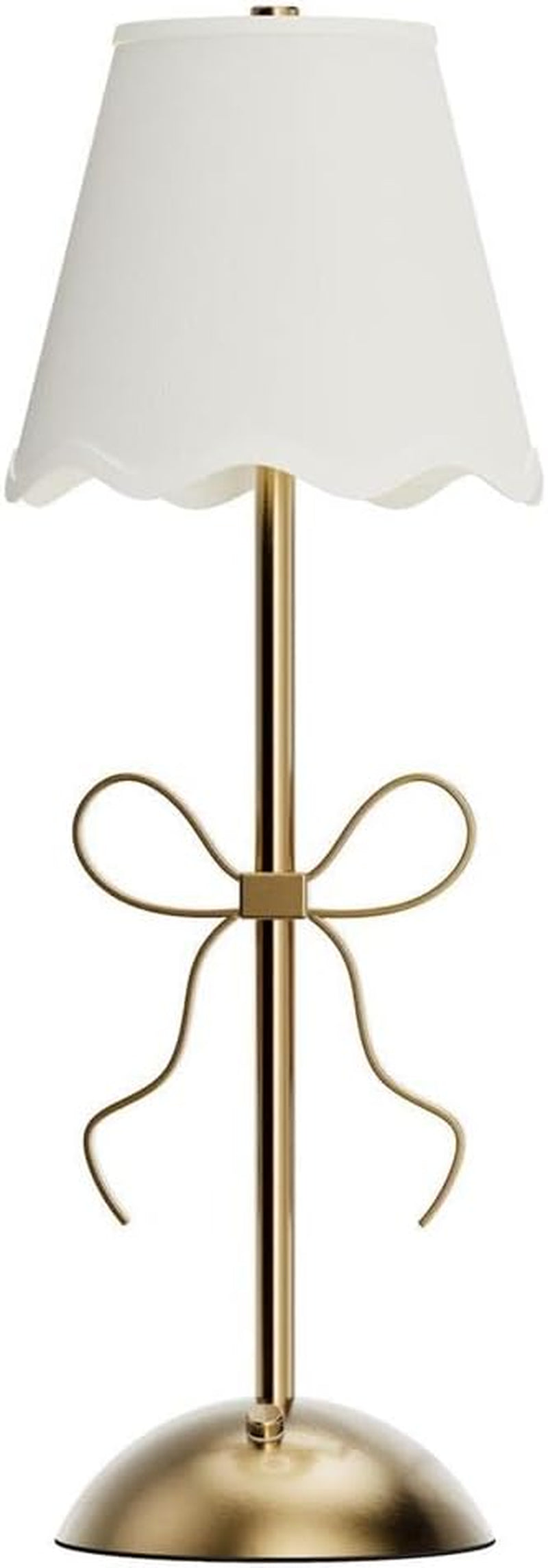 LED Cordless Gold Bow Table Lamp in Gift Box, 11.5-Inch, Iron