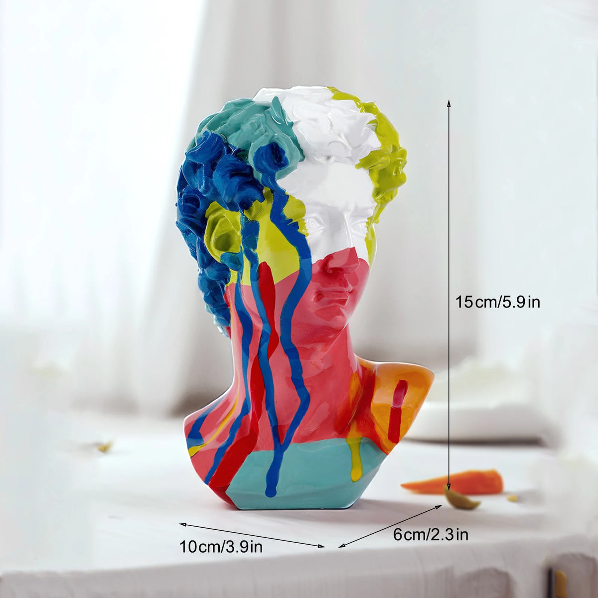 European Home Decoration David Head Resinstatues Statues Home Decor Modern Abstract Art Bust Sculpture Art Sketch Practice