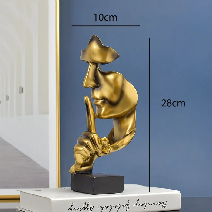Sculpture « Le Silence est d’Or »
