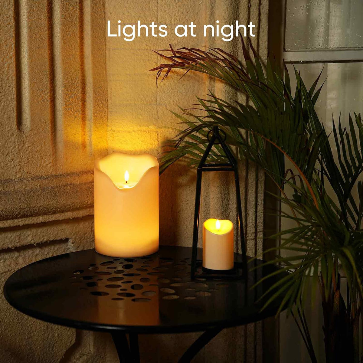 6.3"X8" Extra Large Outdoor Waterproof Candle with Auto 6H Timer
