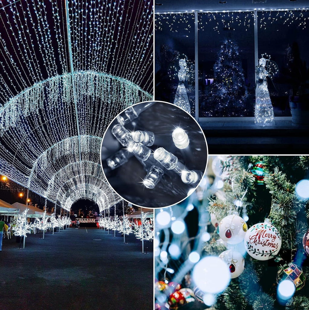 Connectable 200LED 66Ft String Lights, Christmas Lights Indoor Outdoor