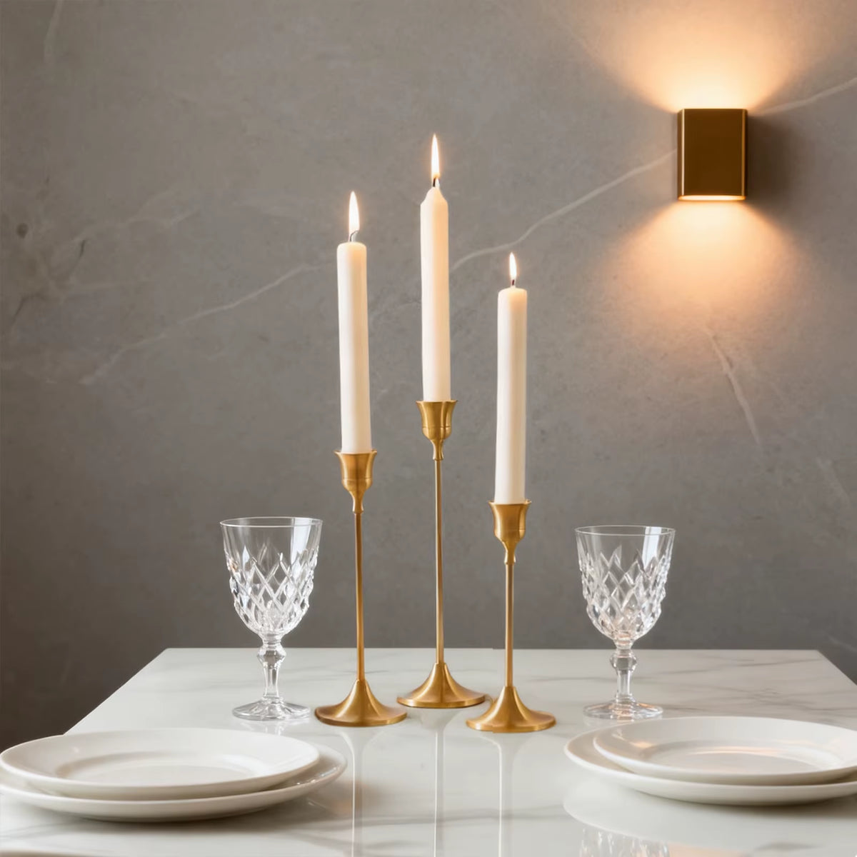 Exquisite Metal Candlestick for Wedding Table & Christmas Decor - European Style Candle Stand