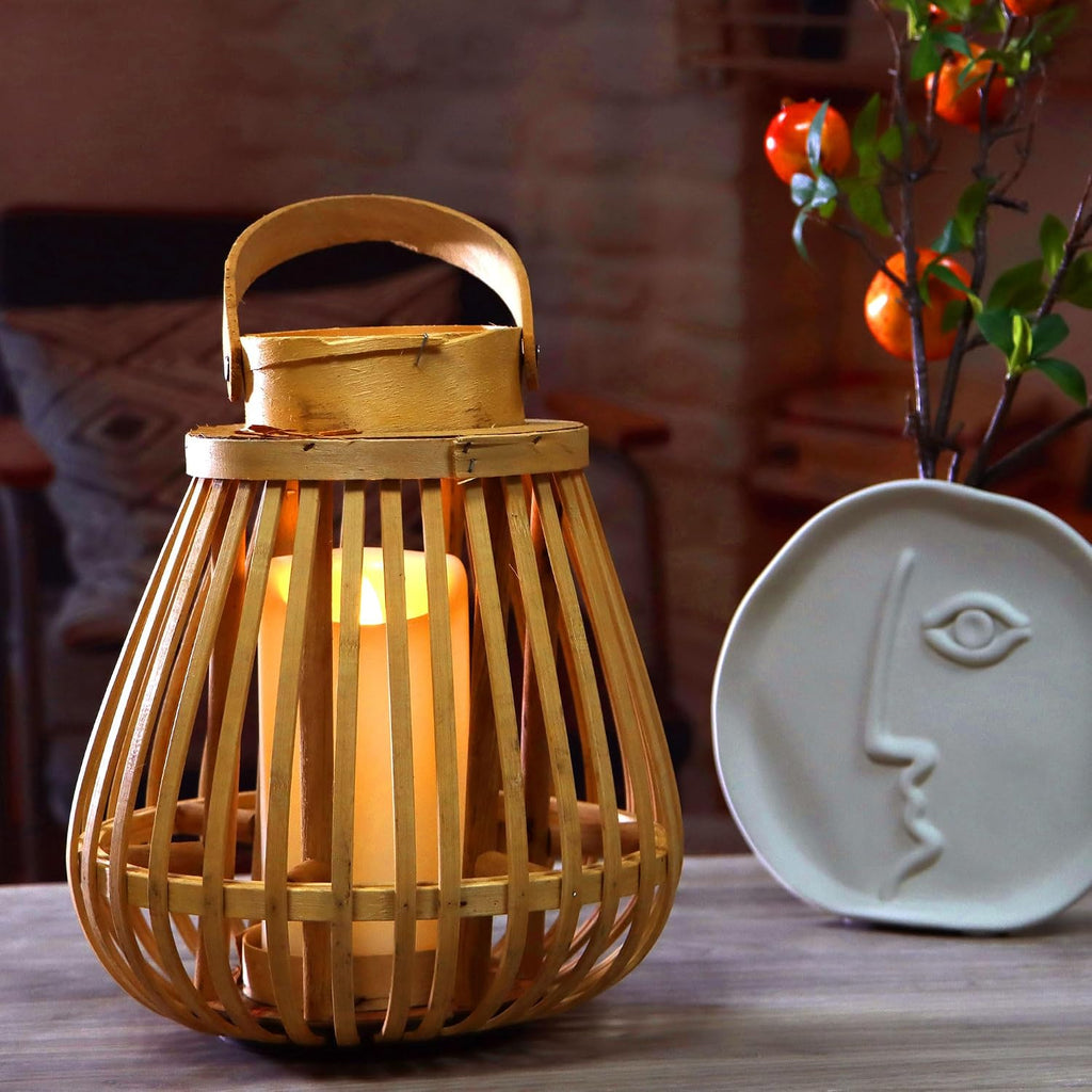 Outdoor Battery Operated Flameless LED Candles with Timer D3”Xh6” 2 PCS