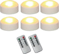 6 Halloween Battery LED Jack-O-Lantern Pumpkin Lights with Remote White